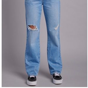 RSQ Womens High Rise Straight Leg Boyfriend Jeans